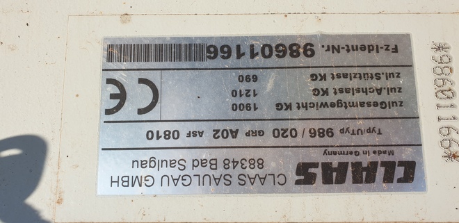 Claas Liner 2700 Twin Rotor Hay Rake