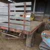Under Auction - Antique Freighters Baby Quinn M Flat Trailer Wagon - 2% Buyers Premium on all Lots 