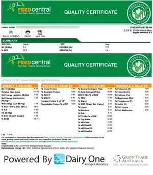 45mt Vetch Hay 660kg approx 8x4x3 Bales