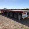 Open Flat Road Train set - 2 x 2013 Freighter Air Ride Open Flat Trailers and 2014 Maxitrans Air Ride Dolly