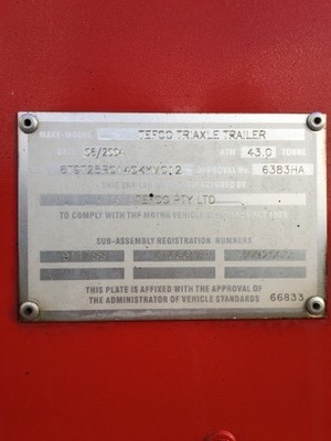 2004 Tefco A&B Tralier
