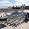 4.4 ton tilting Galvanised plant trailer twin axle, led lights,