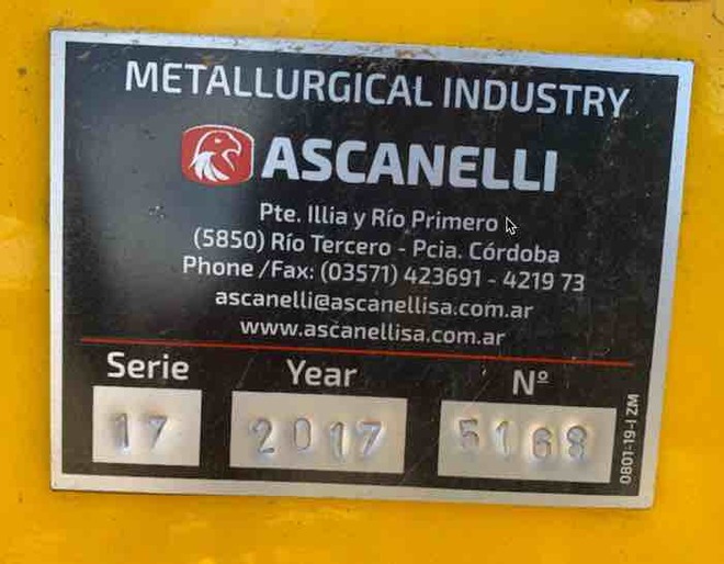Ascanelli Grub 9' Grain Bagger