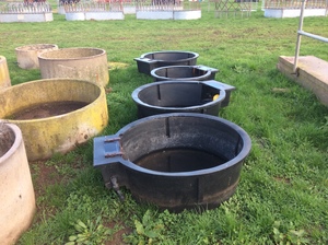 4 x Plastic Water Troughs