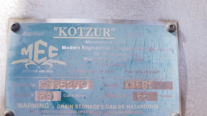 55 Tonne Kotzur Sealed Silos 