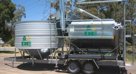 DE Engineers 4 Barrel Grain Cleaner For Sale