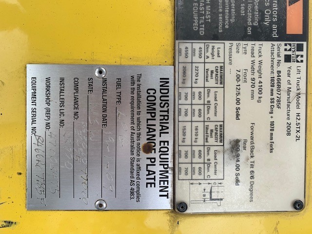 Hyster 2.5T Forklift - 2