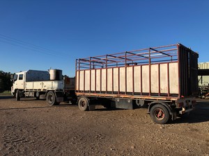 Dog Trailer with Stock Crate