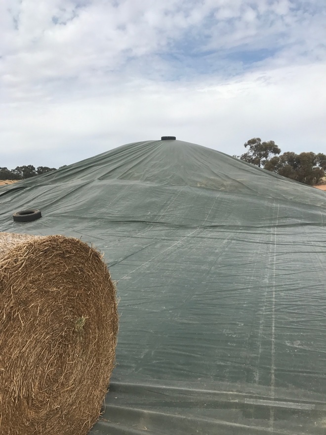 GRAIN BUNKER TARP - 32M X 20M NEW - CANVACON 7000