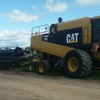 Cat Lexion 480 Header With 36ft 972 MacDon and 14ft phillips pick up