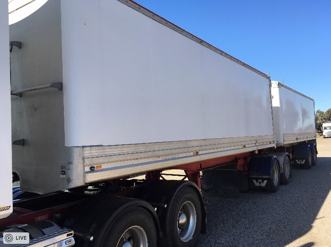2001 Hamalex 19 m B-Double Tippers