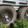 4.8x2.2m aluminium flat top trailer