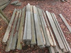 Concrete fence posts