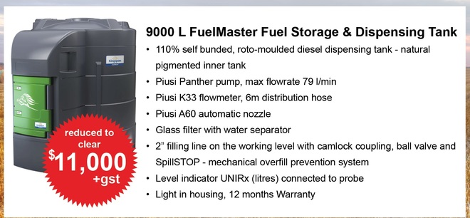 9000L Fuel Tank - Fuel Storage & Dispensing Tank 