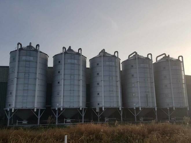 5 x 2nd Hand Nelson Pellet/Grain Silos (approx 70 tonne)