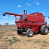 Case 2188 with 960 Macdon Front with Trailer