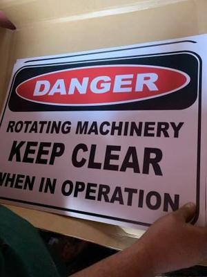 Various Workshop Safety Signs  (Seymour)