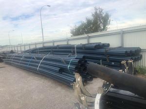 200mm Poly Pipe PE 12m lengths - Unused