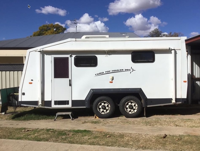 18ft CARIA Toyhauler. 1400kg payload. 4 Berth. Kids outgrown.