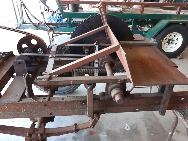 firewood bench circular saw