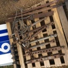 (A129) - Tractor Top Links, Bars and 2 Hay Spears