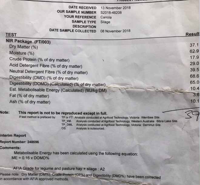 90 x Canola Silage 500kg 5x4 Bales