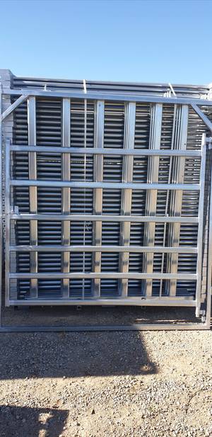 New 2 x Horse/Cattle Gates 60mm x 30mm Rail - 2% + GST Buyers Premium on all lots