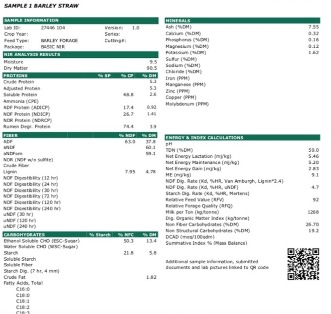 Barley Straw 500kg 8x4x3 Bales 'New Seasons'