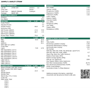 Barley Straw 500kg 8x4x3 Bales 'New Seasons'
