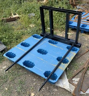 Tractor 3PL Long Reach Bale Forks 1200mm Tynes