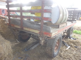 Under Auction - Antique Freighters Baby Quinn M Flat Trailer Wagon - 2% Buyers Premium on all Lots 