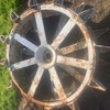 Under Auction - Pair of Old Tractor Wheels 