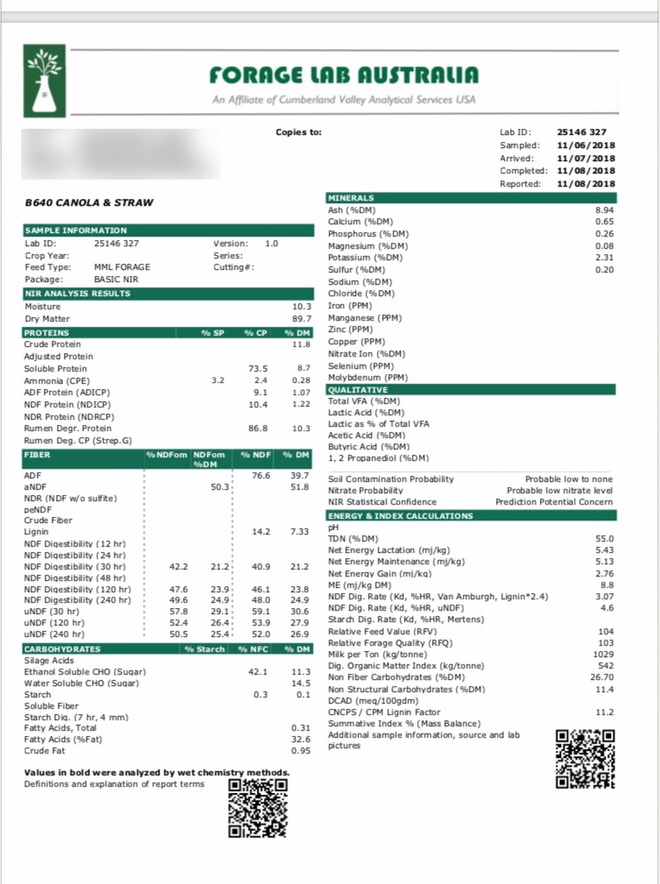 80mt Canola Hay/Straw 600kg approx. 8x4x3 Bales