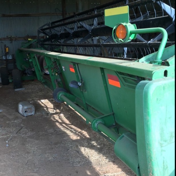 John Deere 930F Flex Front for sale w trailer