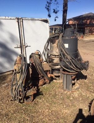 4 Large, Heavy Duty, 3-phase Submersible Water Pumps FOR SALE