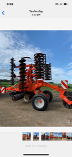 Under Auction - 48 Plate Kuhn 6003 Speed Disc Optimer Plus - To Be Auctioned on 01/10/19 