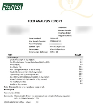 75mt Wheaten Rye Hay 620kg 8x4x3 Bales