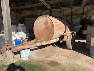 Under Auction - 1200lt Fuel Tanker with Pump - To Be Auctioned on 01/10/19 