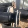 250mm Poly pipe 12m lengths Flanges - Unused