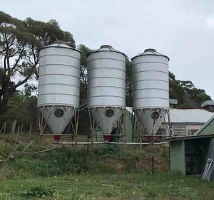 1 x  18 m/t Second Hand Silos left For Sale, 3 x 12 ton sold