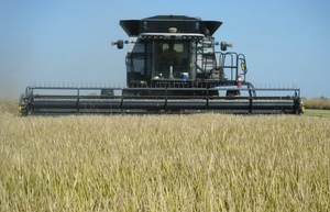 Gleaner S77 4WD Header with 30ft Dynaflex Front For Sale 