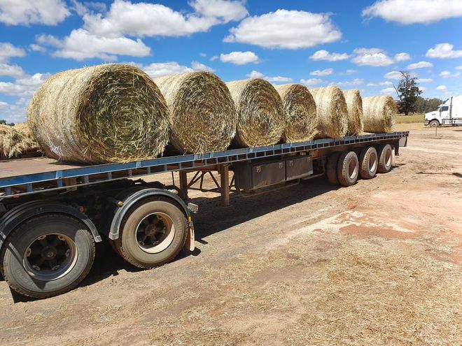 14 Rolls . Wheaten Hay - SOLD PER BALE 