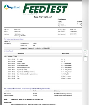 Sub clover/Rye grass hay 8x4x3