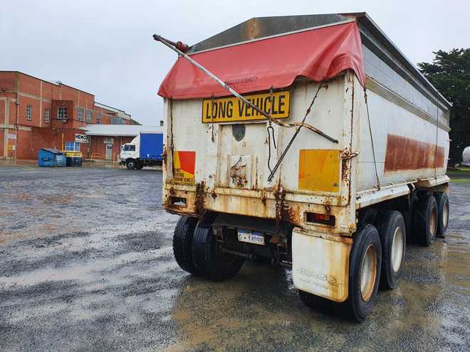 1989 Evertrans Quad Axle Dog Trailer