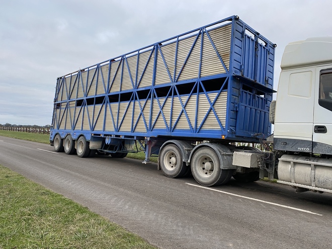 40' Byrne 2 Deck Cattle Crate