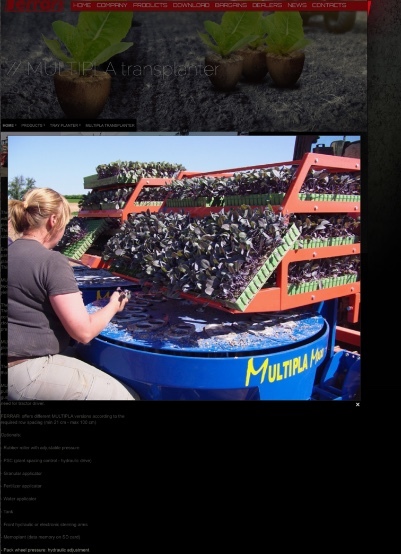 Transplanter ( Italian) Prices start from $9000.00