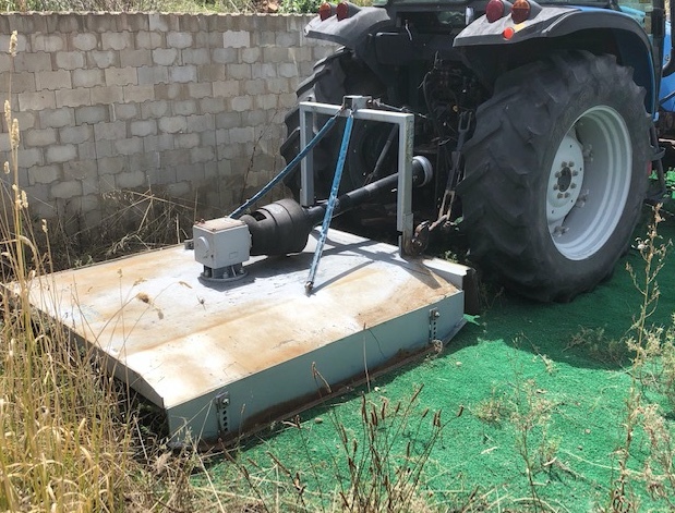 Landini Mythos 90 4WD with stick rake and 6ft slasher