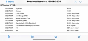 Vetch Hay 580kg 8x4x3 Bales