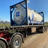 Stainless Steel Water Tank on 40' Flat top Trailer