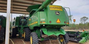 2003 John Deere 9650 STS Header with 36ft Front & trailer